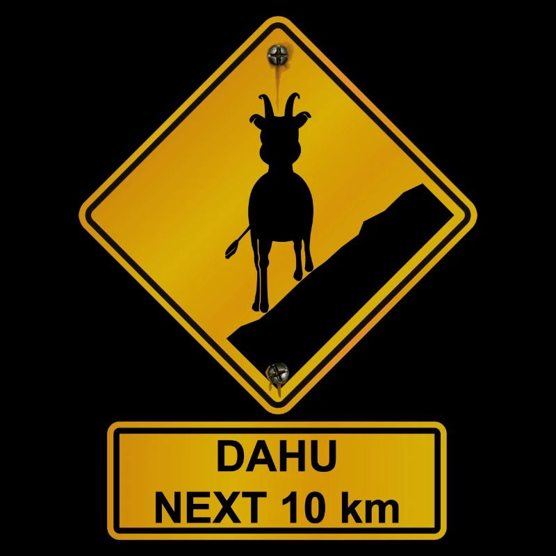 Danger roadsign traversee de dahu 2