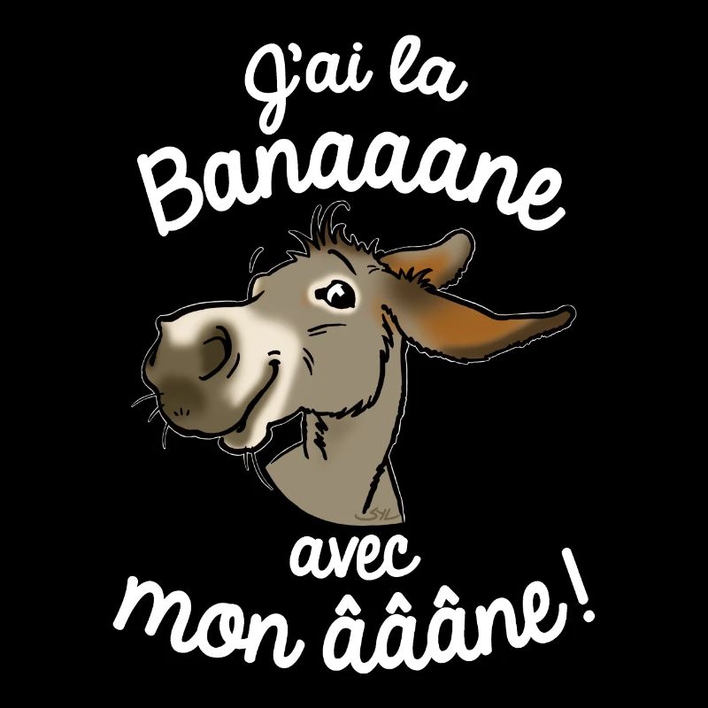 Ane J'ai la banane! (gris-texte blanc)