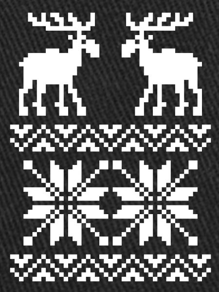 Moose Pattern Christmas Sweater