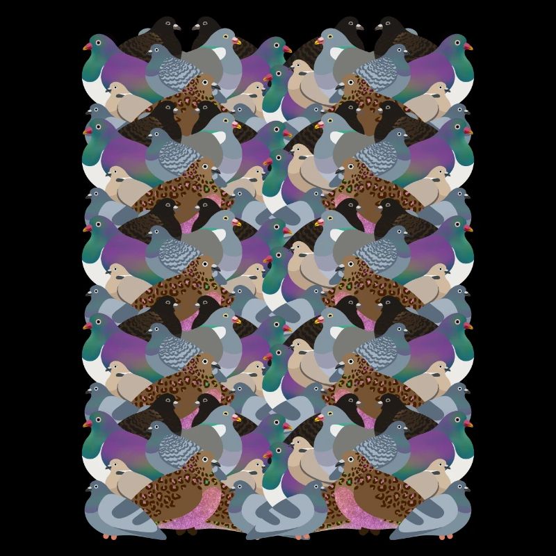 Psychedelic Pigeon Friends