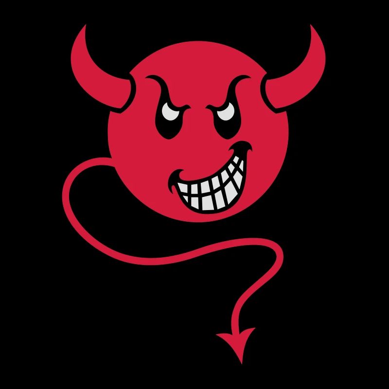 smilie devil red