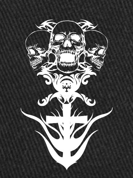Kreuz mit Totenkopf