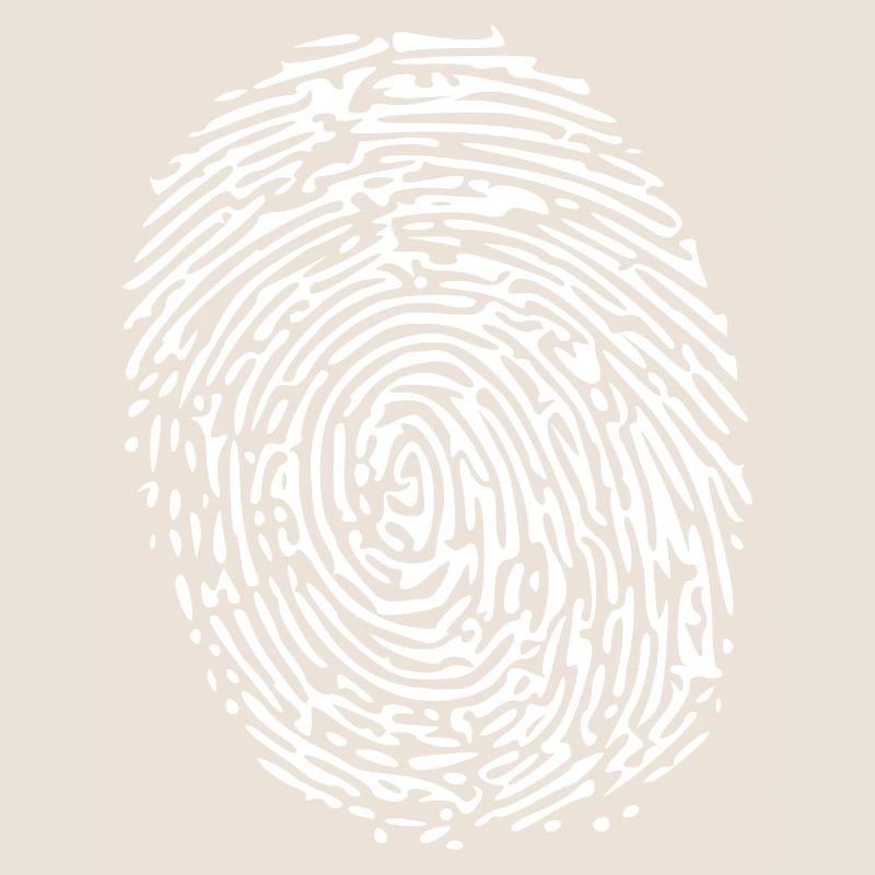 Empreinte digitale blanche