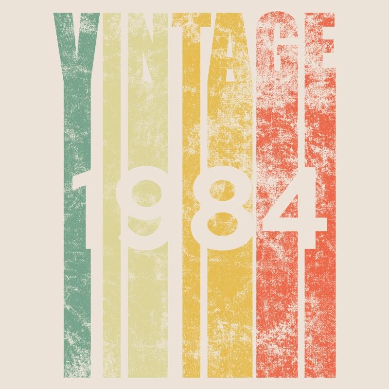 Idée de cadeau d'année de naissance d'année de naissance rétro 1984