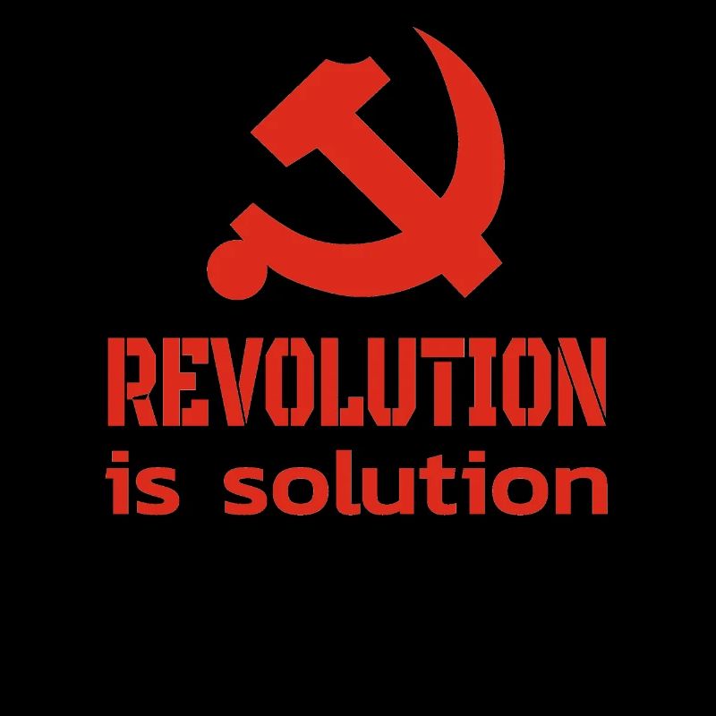 Revolution is the solution communism slogan