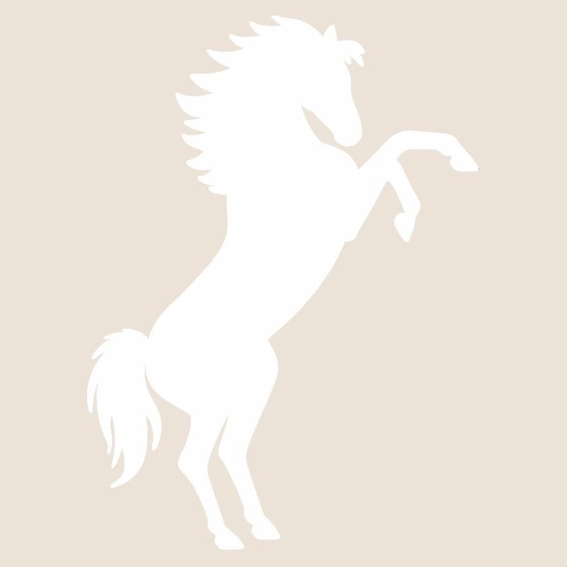 Steigendes Pferd Geschenk - Steigender Schimmel