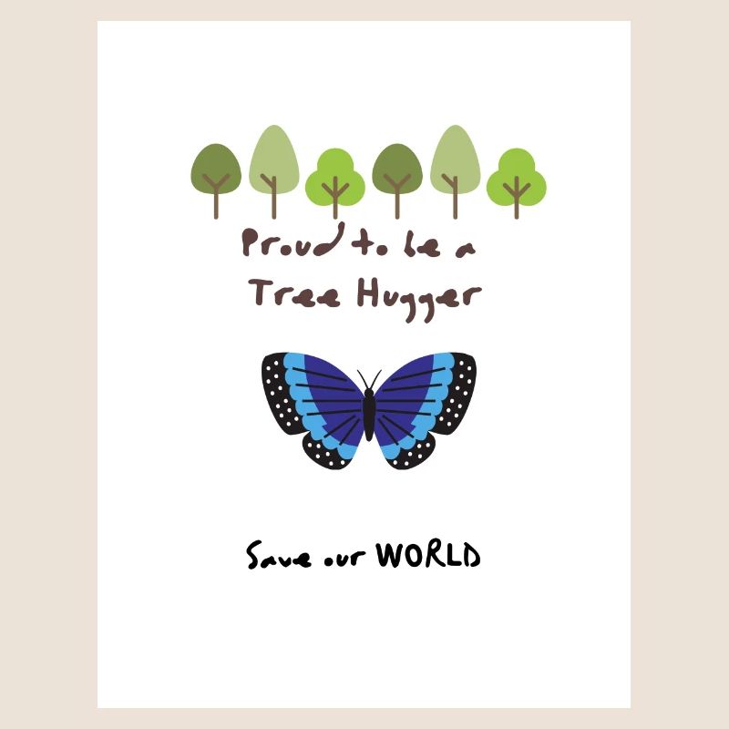 Proud to be a Tree Hugger Geschenk Geschenkidee