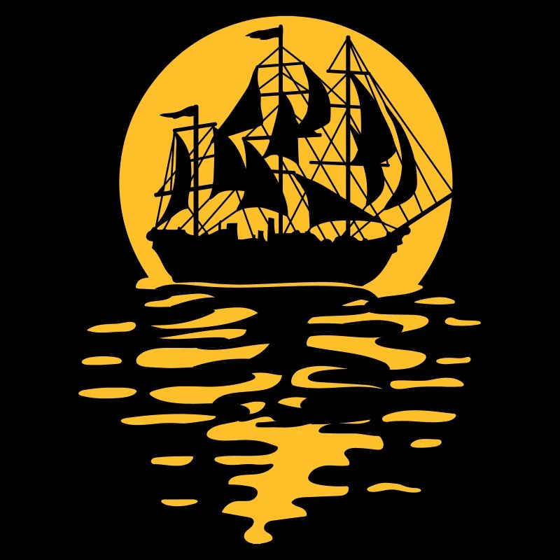 Conception de silhouette de bateau à voile
