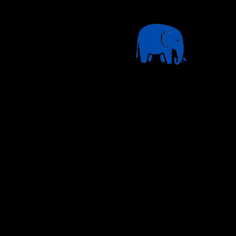 Elephant bleu - bleu éléphant