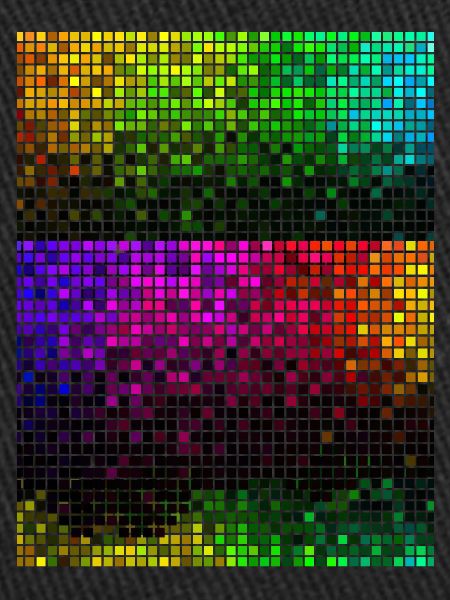Buntes Mosaik Discokugel Design