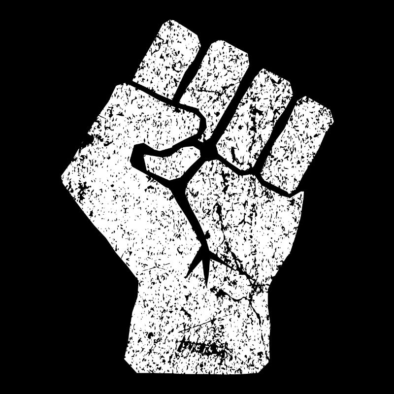 Erhöhte Faust Symbol