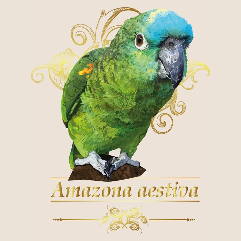 Amazona mit blauer Front
