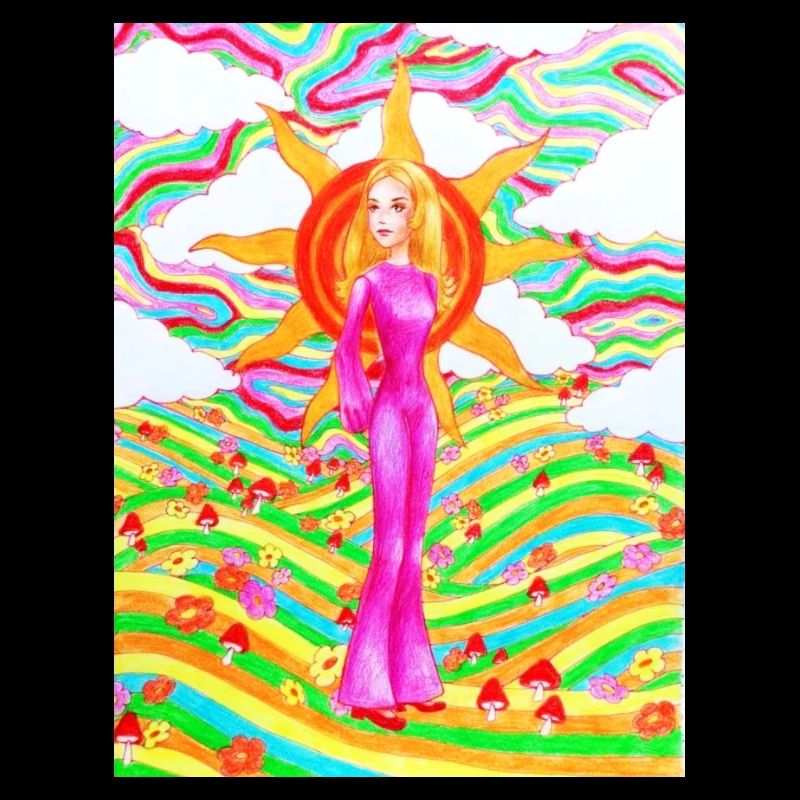 Psychedelic sunrise