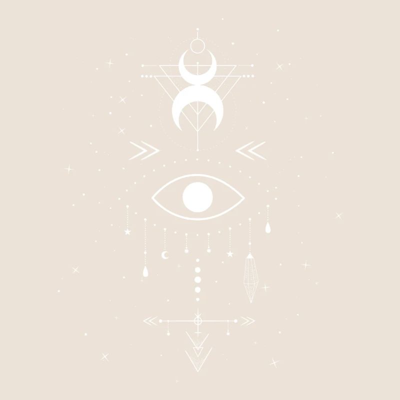 Boho eye white