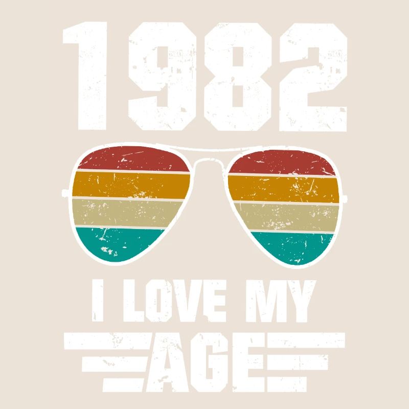 Geburtstag Retro Brille 1982 Geboren Geschenk