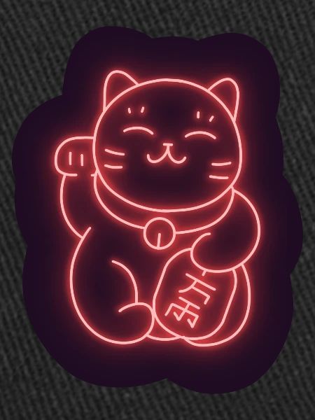 Stickers Chat chanceux Maneki-Neko