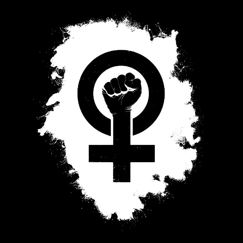 FEMINISM LOGO 2022 white