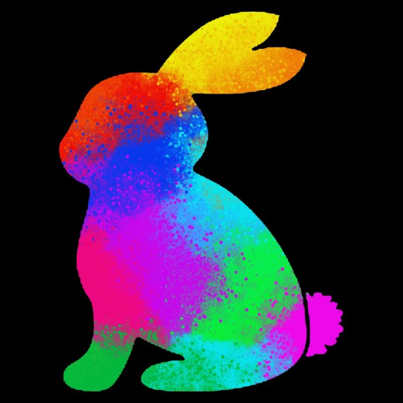 bunter Hase