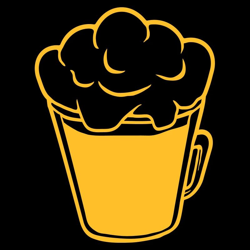Bier von oben Comic