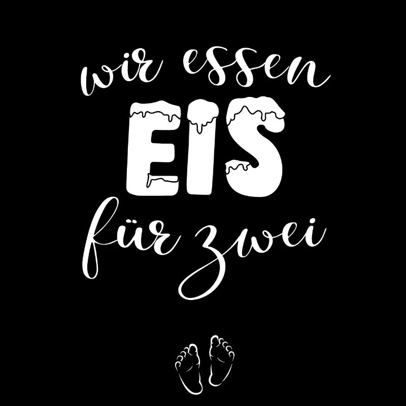 Wir essen EIS für Zwei Schwanger Schwangerschaft