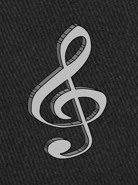 Treble Clef In 3D