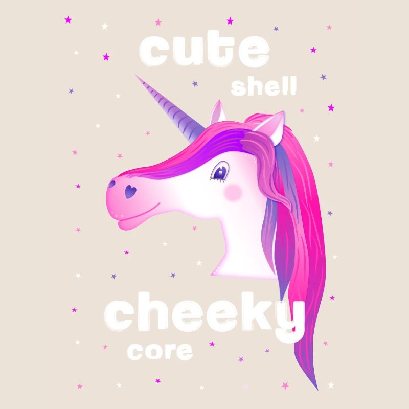 licorne rose mignonne effrontée
