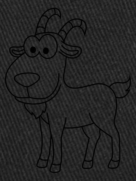 Mountain Goat Comic Animal