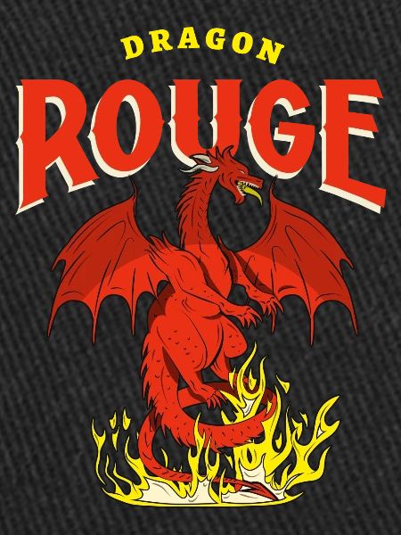 Dragon Rouge et Flammes