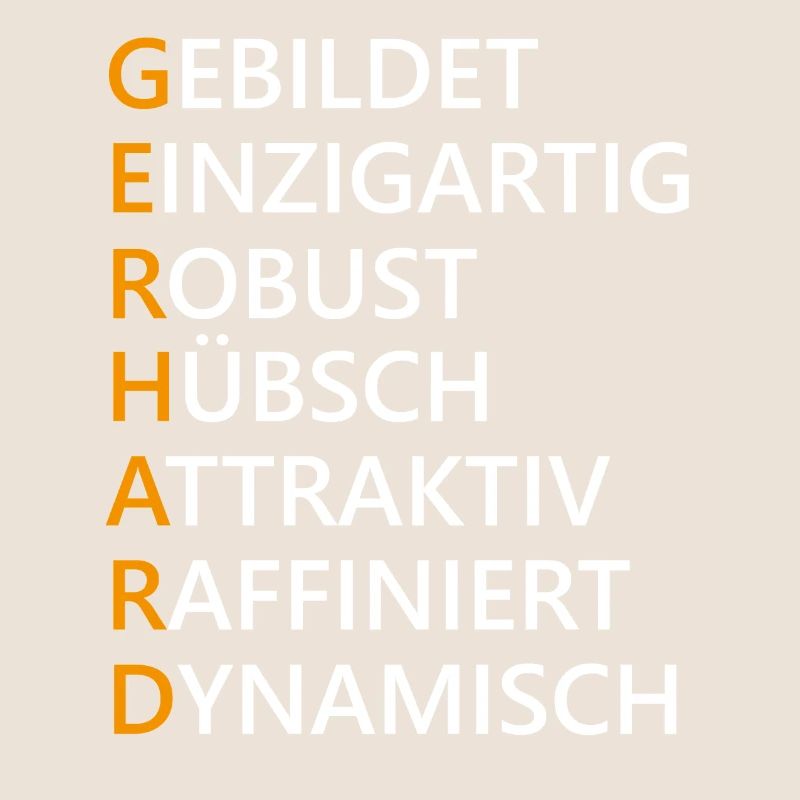 Gerhard Name Geschenk