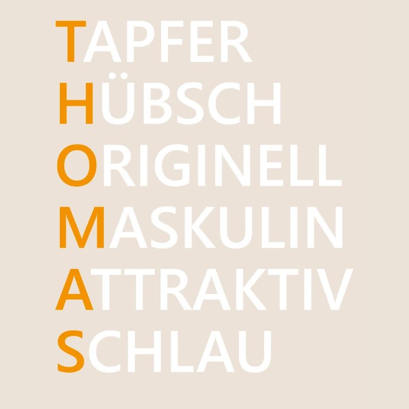 Thomas Name Geschenk
