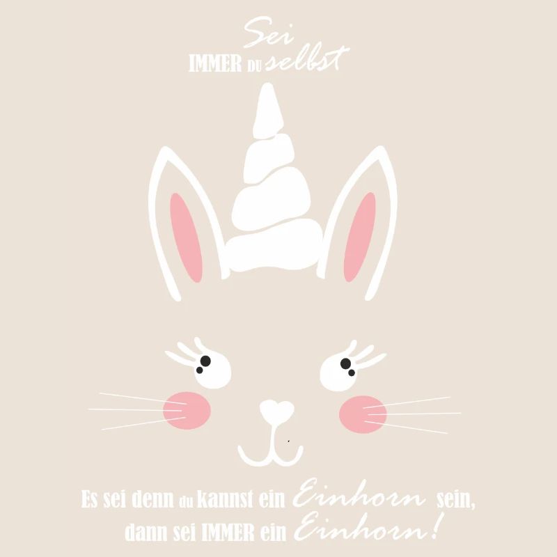 Hase oder Einhorn, oder ein Mischling -Unicorn