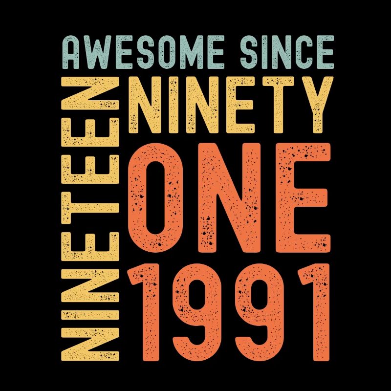 Awesome since 1991 Geburtstag Geschenk Jahreszahl