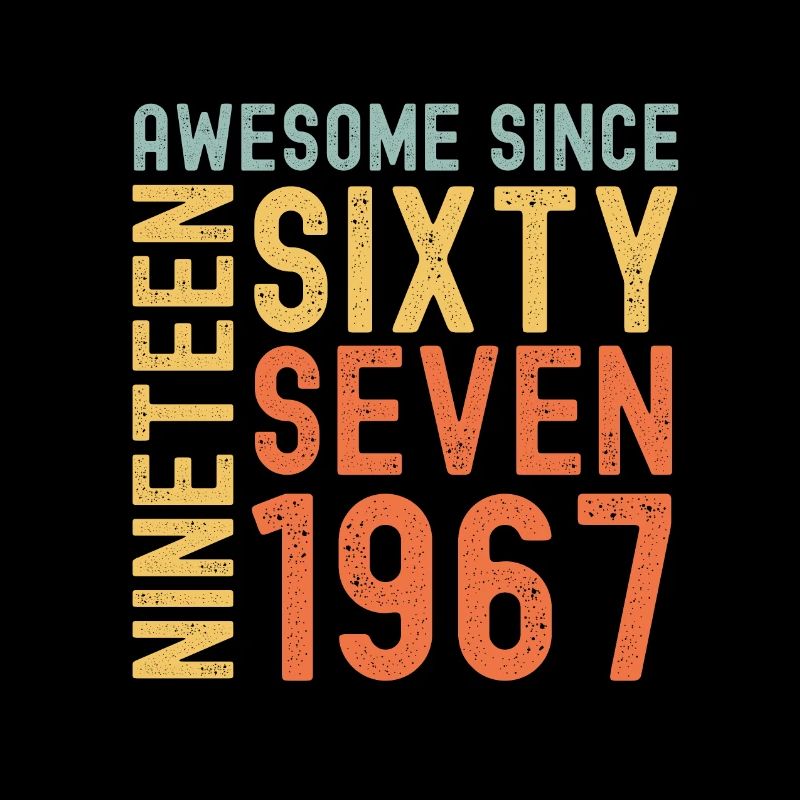Awesome since 1967 Geburtstag Geschenk Jahreszahl