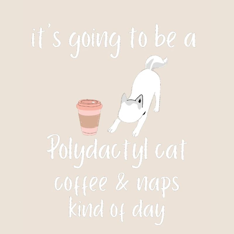 it s going to be a Polydactyl cat coffee naps tee