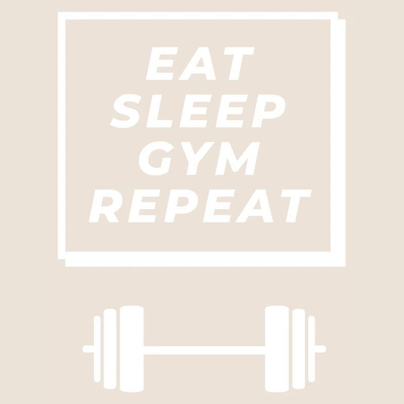 Manger dormir gym répéter le dicton de forme physique