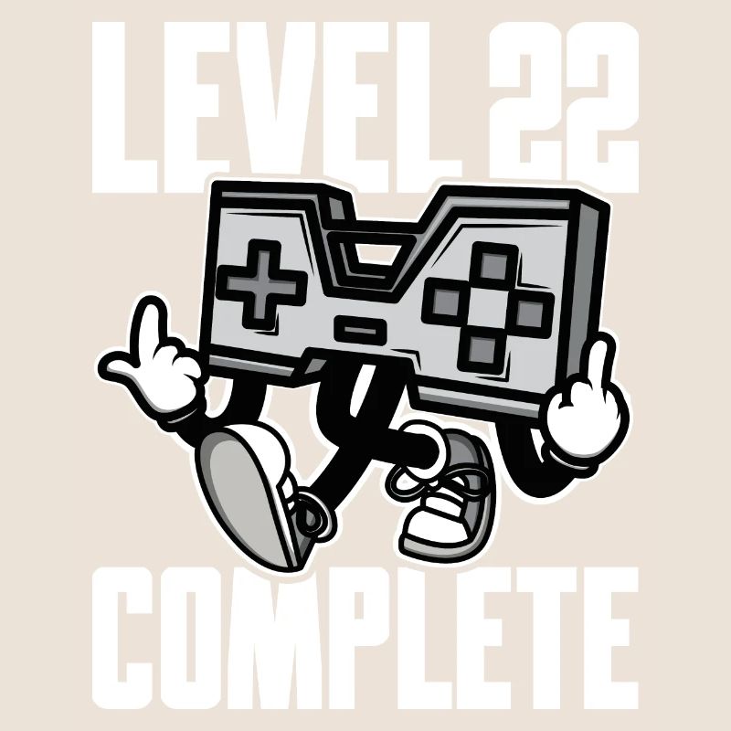 Niveau 22 Cadeau d’anniversaire complet 22 ans