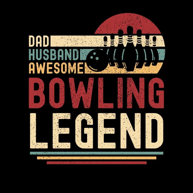Papa Ehemann Bowling Legende retro vintage