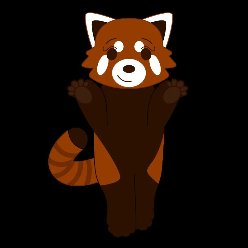 Panda roux debout