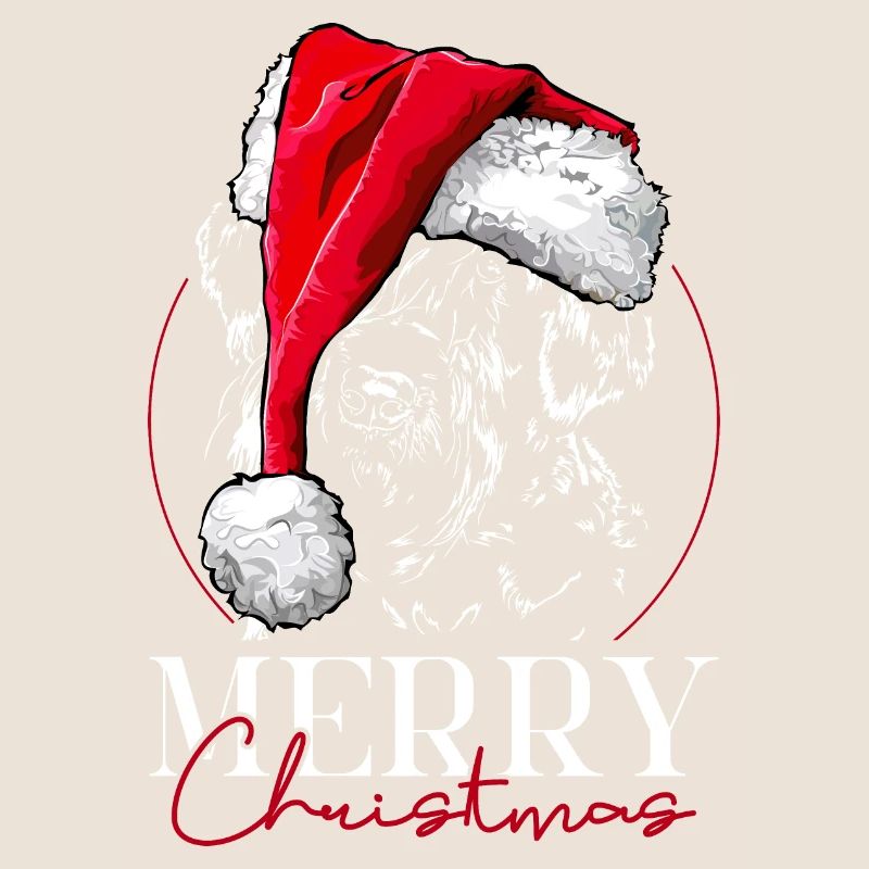 Père Noël GÉANT SCHNAUZER Joyeux Noël Wilsigns