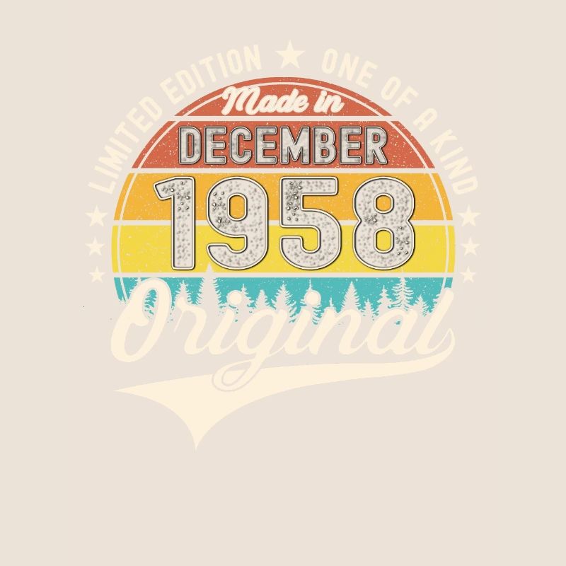Cadeau original du 64e anniversaire de décembre 1958