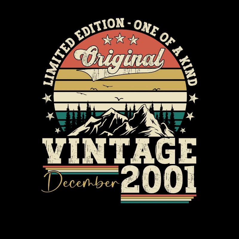 Original Décembre 2001 21e anniversaire Cadeau