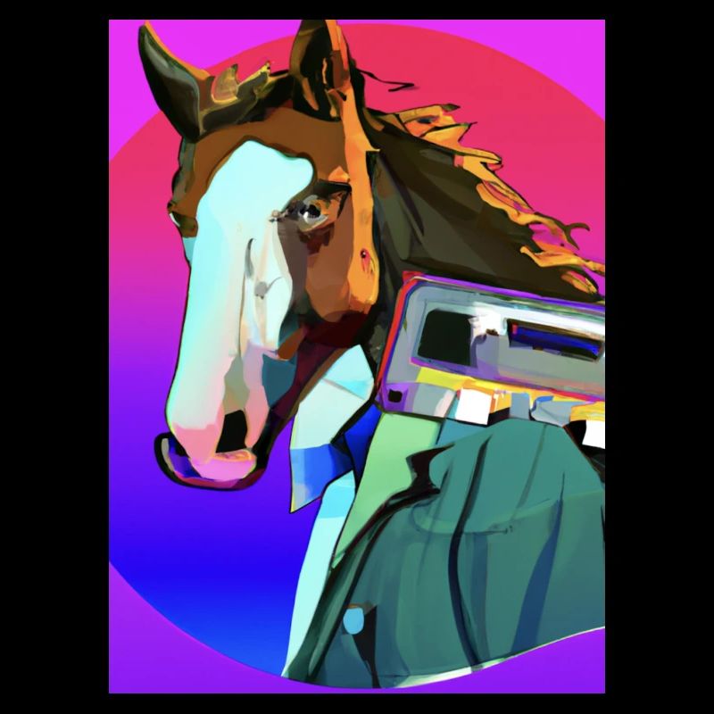Retro Pferd