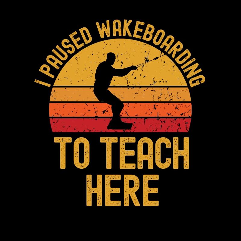 Professeur wakeboard rétro