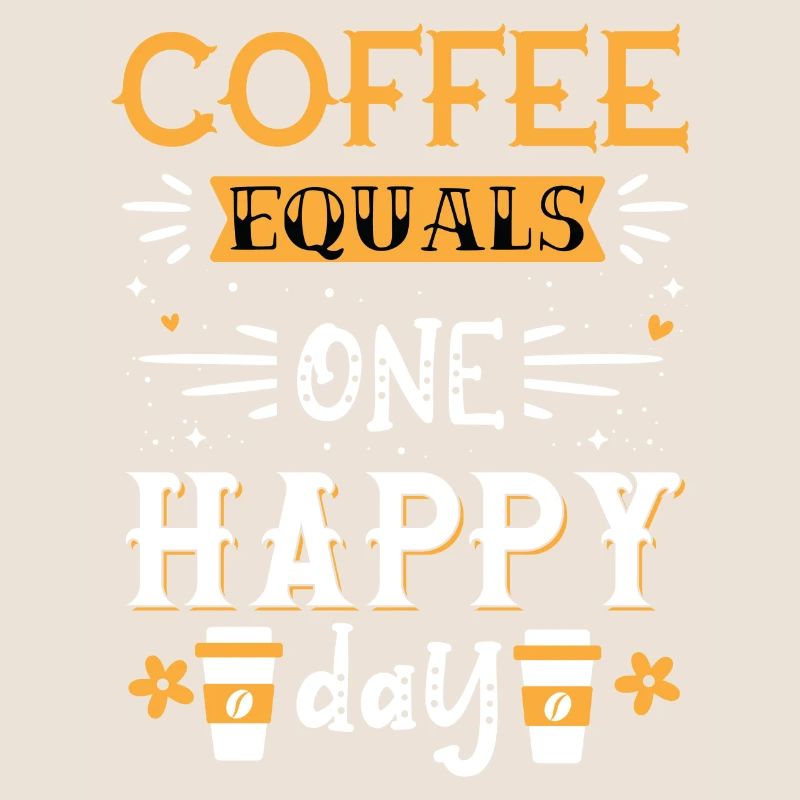 Kaffee bedeutet einen glücklichen Tag
