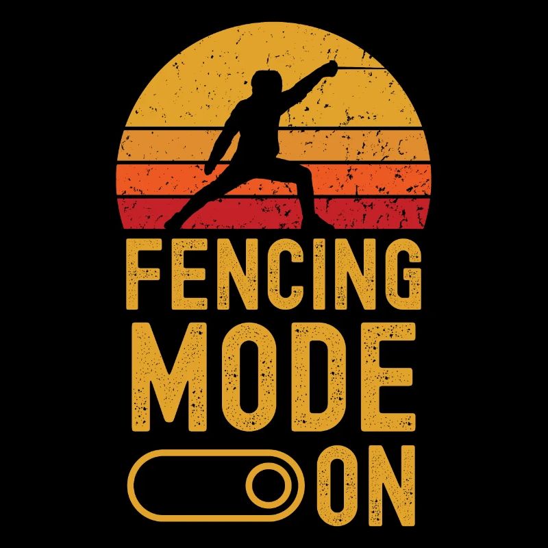 Fechten Mode on retro vintage