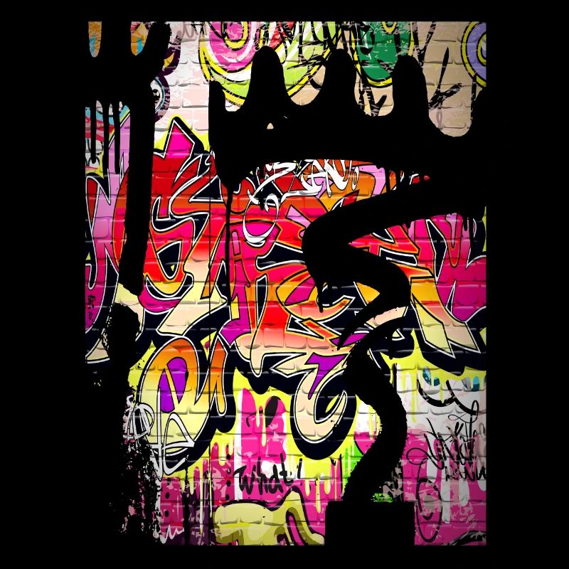 Graffiti style Splash hip hop couleurs peintre couleur