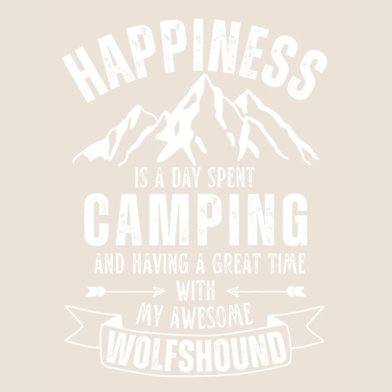Camping and Wolfshound