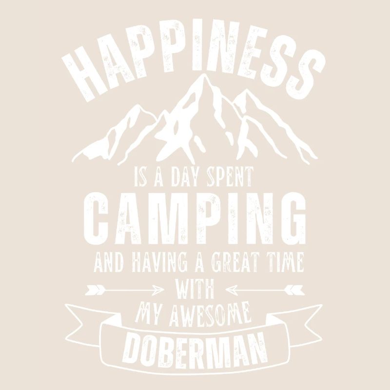 Camping et Doberman