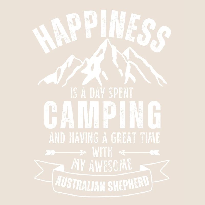 Camping und Australischer-Schäferhund
