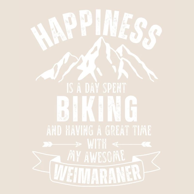 Cycling and Weimaraner